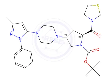 Chemical structure of Teneligliptin Impurity 17