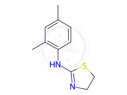 Chemical structure of 2,4-Xylidinothiazoline