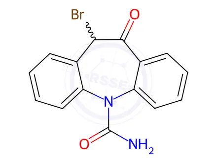 Chemical structure of 10-Bromo Oxcarbazepine