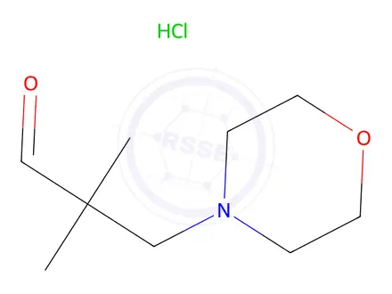 Chemical structure of 2,2-Dimethyl-3-morpholinopropanal hydrochloride