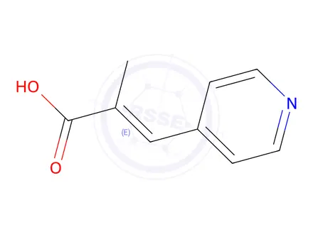 Chemical structure of 2-Methyl-3-(pyridin-4-yl)acrylic acid