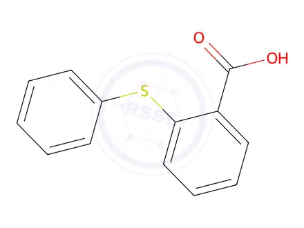 Chemical structure of 2-(Phenylthio)benzoic acid