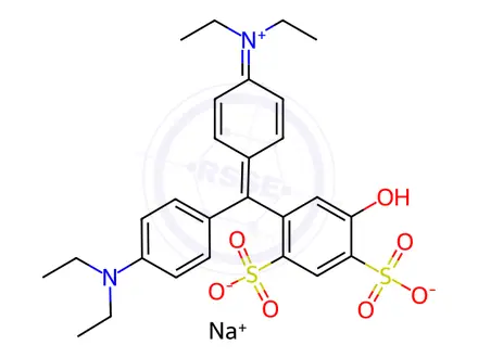 Chemical structure of Patent Blue V