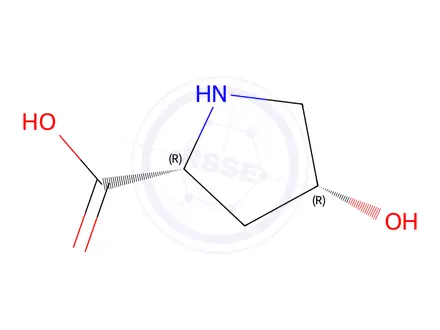 Chemical structure of cis-4-Hydroxy-D-proline