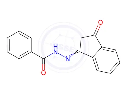Chemical structure of N'-[(1Z)-3-Oxo-2,3-dihydro-1H-inden-1-ylidene]benzohydrazide