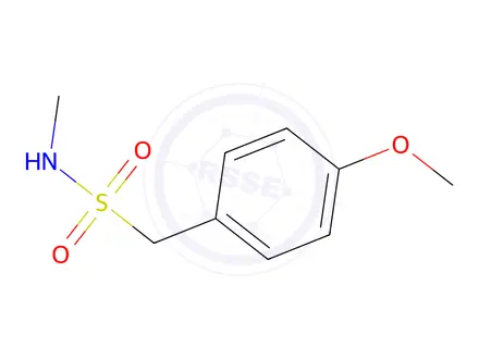 Chemical structure of 1-(4-Methoxyphenyl)-n-methylmethanesulfonamide