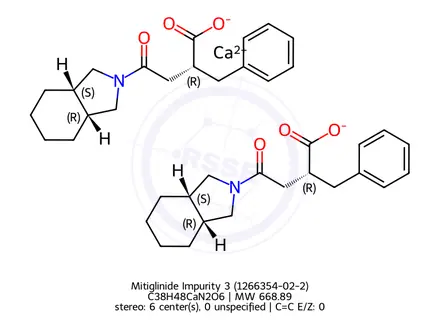 Chemical structure of Mitiglinide Impurity 3 (1266354-02-2)