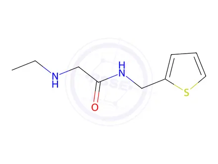 Chemical structure of 2-(ethylamino)-N-(thiophen-2-ylmethyl)acetamide