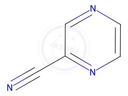 Chemical structure of Pyrazine-2-carbonitrile