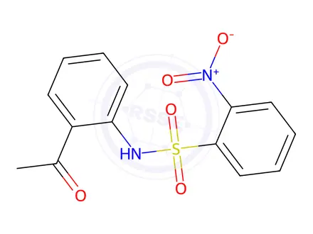 Chemical structure of N-(2-Acetylphenyl)-2-nitrobenzene-1-sulfonamide