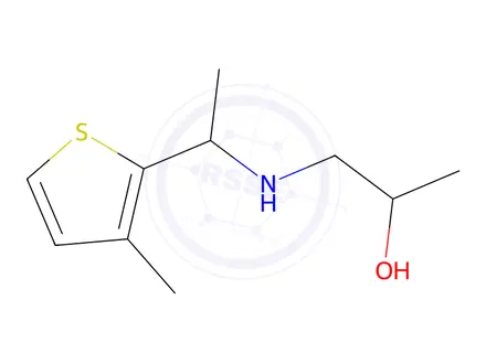 Chemical structure of 1-((1-(3-Methylthiophen-2-yl)ethyl)amino)propan-2-ol