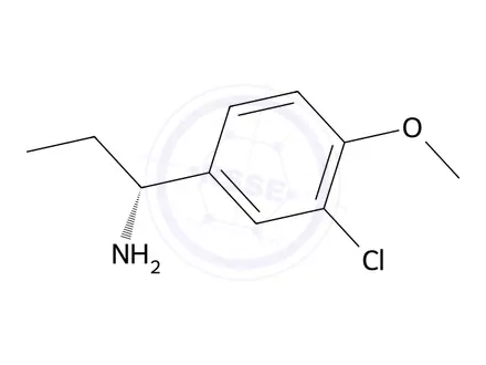 Chemical structure of (R)-1-(3-chloro-4-methoxyphenyl)propan-1-amine