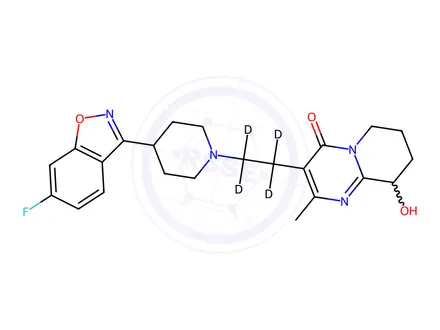 Chemical structure of Paliperidone-[D4]