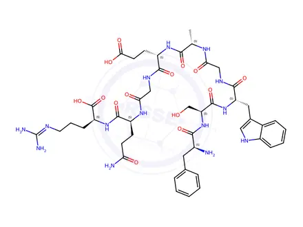 Chemical structure of EXPERIMENTAL ALLERGIC ENCEPHALITOGENIC PEPTIDE (HUMAN)