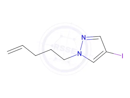 Chemical structure of 4-iodo-1-(pent-4-en-1-yl)-1h-pyrazole