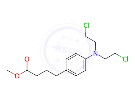 Chemical structure of Methyl 4-(4-(bis(2-chloroethyl)amino)phenyl)butyrate
