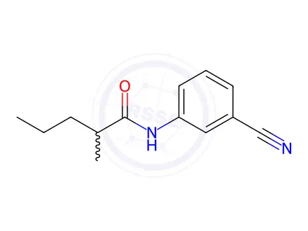 Chemical structure of n-(3-Cyanophenyl)-2-methylpentanamide