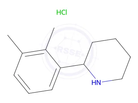 Chemical structure of 2-(2,3-dimethylphenyl)piperidine hydrochloride