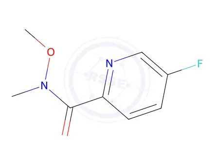 Chemical structure of 5-fluoro-N-methoxy-N-methylpyridine-2-carboxamide