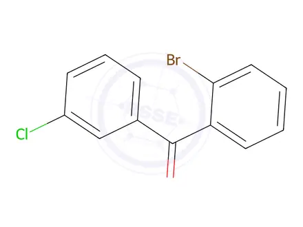 Chemical structure of (2-Bromophenyl)(3-chlorophenyl)methanone