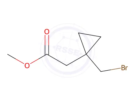 Chemical structure of Methyl 2-(1-Bromomethylcyclopropyl)acetate