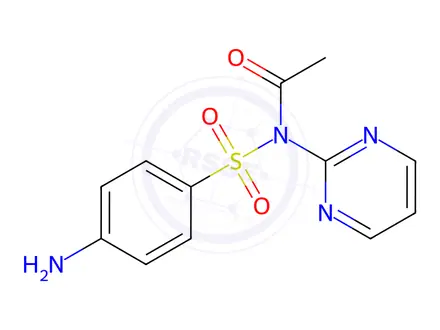 Chemical structure of N-[(4-Aminophenyl)sulfonyl]-N-(pyrimidin-2-yl)acetamide