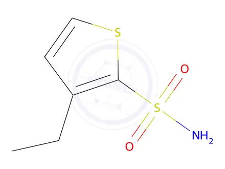 Chemical structure of 2-Thiophenesulfonamide,3-ethyl-(9CI)