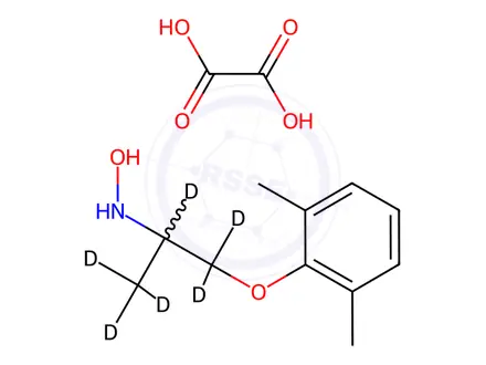 Chemical structure of N-Hydroxy Mexiletine-d6 Oxalate