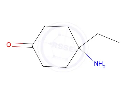 Chemical structure of 4-Amino-4-ethylcyclohexan-1-one