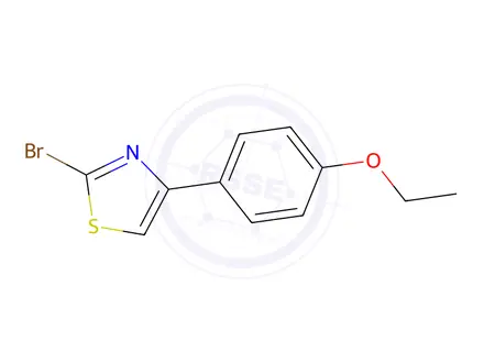 Chemical structure of 2-Bromo-4-(4-ethoxyphenyl)thiazole