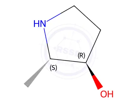 Chemical structure of (2S,3R)-2-Methylpyrrolidin-3-Ol
