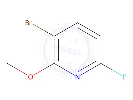 Chemical structure of 3-Bromo-6-fluoro-2-methoxypyridine