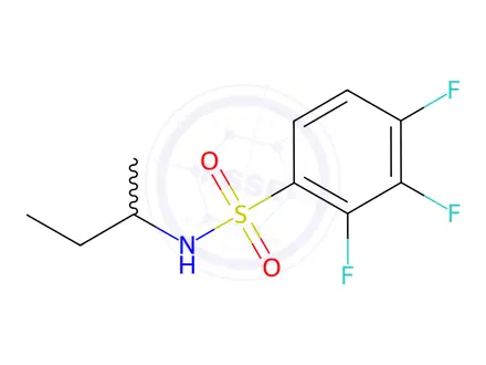 Chemical structure of n-(Sec-butyl)-2,3,4-trifluorobenzenesulfonamide