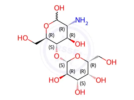 Chemical structure of 4-O-(b-D-Galactopyranosyl)-D-glucosamine