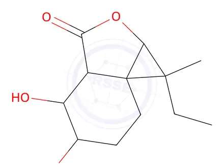 Chemical structure of 1(3H)-Isobenzofuranone, 3-butylidene-4,5,6,7-tetrahydro-6,7-dihydroxy-, cis-
