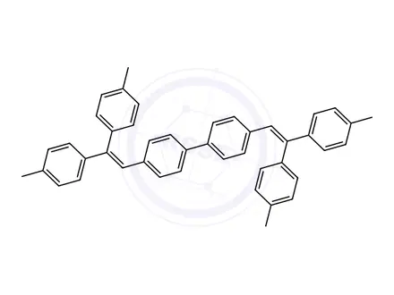 Chemical structure of 4,4'-Bis(2,2-di-p-tolylvinyl)-1,1'-biphenyl