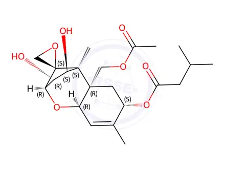 Chemical structure of HT-2 Toxin in acetonitrile