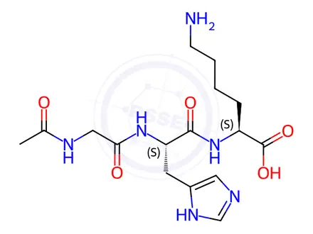 Chemical structure of Acetyl Tripeptide-1