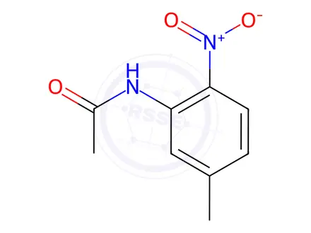 Chemical structure of N-(5-methyl-2-nitrophenyl)acetamide