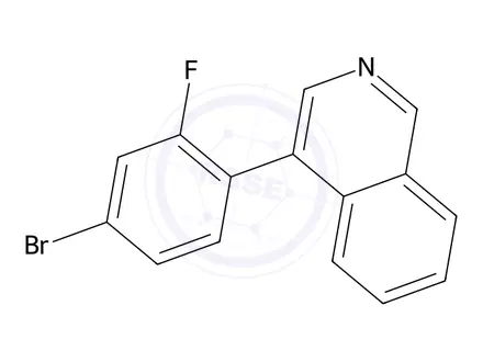 Chemical structure of 4-(4-Bromo-2-fluorophenyl)isoquinoline