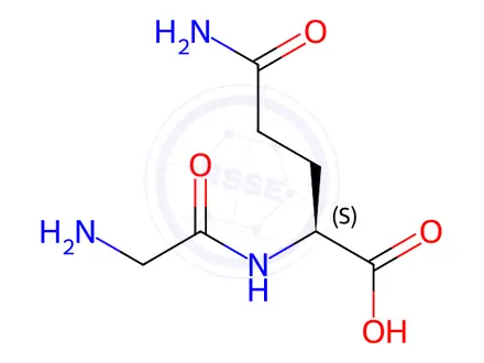 Chemical structure of Glycyl Glutamine