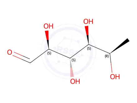 Chemical structure of 6-Deoxy-D-talose