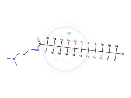 Chemical structure of N-[3-(Dimethylamino)propyl]lauramide-d23 Hydrochloride