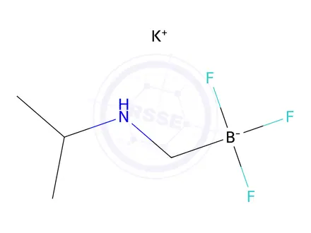 Chemical structure of Potassium trifluoro((isopropylamino)methyl)borate