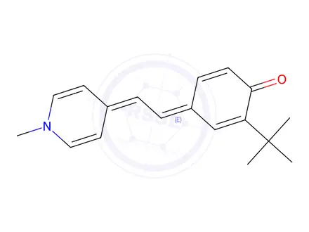 Chemical structure of O-TERT-BUTYLSTILBAZOLIUM BETAINE