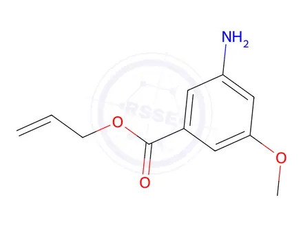 Chemical structure of Benzoic acid, 3-amino-5-methoxy-, 2-propenyl ester (9CI)