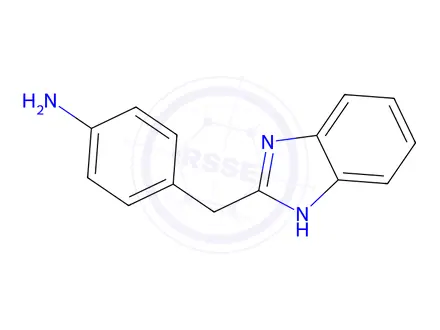 Chemical structure of 4-((1H-benzo[d]imidazol-2-yl)methyl)aniline