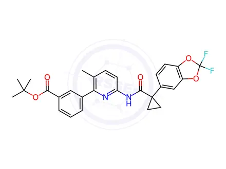 Chemical structure of Lumacaftor Impurity 9