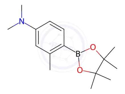 Chemical structure of N,N,3-Trimethyl-4-(4,4,5,5-tetramethyl-1,3,2-dioxaborolan-2-yl)benzenamine