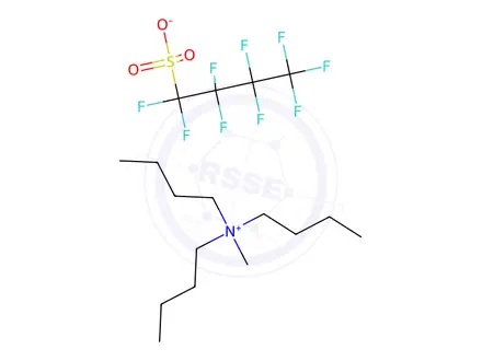 Chemical structure of 1-Butanaminium, N,N-dibutyl-N-methyl-, 1,1,2,2,3,3,4,4,4-nonafluoro-1-butanesulfonate (1:1)